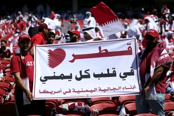 حضور لافت للجالية اليمنية في أمريكا لدعم منتخب قطر خلال كأس العالم حضور لافت للجالية اليمنية في أمريكا لدعم منتخب قطر خلال كأس العالم