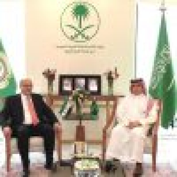 مندوب المملكة الدائم لدى الجامعة العربية يستقبل نظيره السوري