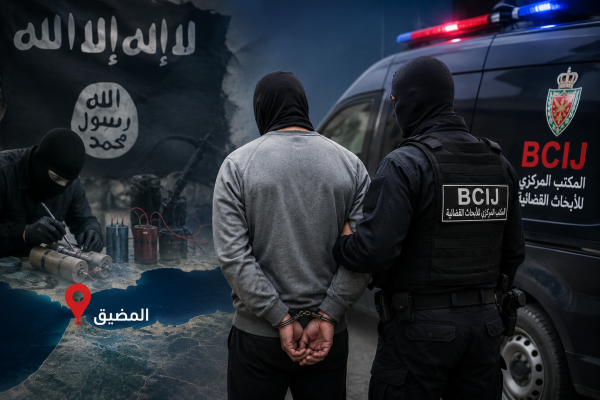 المضيق إحباط مخطط إرهابي وتوقيف متشدد موال لـ داعش المضيق إحباط مخطط إرهابي وتوقيف متشدد موال لـ داعش