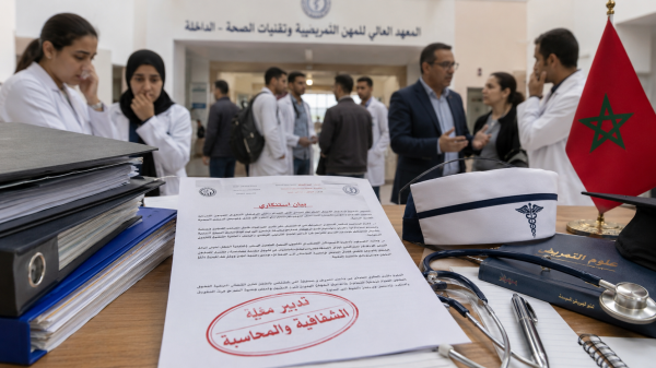 نقابة الصحة العمومية بالداخلة تفضح العبث بتدبير ماستر بيداغوجيا العلوم التمريضية نقابة الصحة العمومية بالداخلة تفضح العبث بتدبير ماستر بيداغوجيا العلوم التمريضية