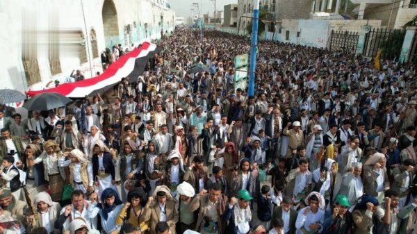 مسيرات جماهيرية في حجة تأكيدا على الجاهزية للرد على تصعيد العدو السعودي مسيرات جماهيرية في حجة تأكيدا على الجاهزية للرد على تصعيد العدو السعودي