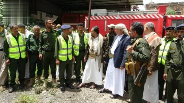 الاطلاع على جاهزية الدفاع المدني وأداء الأدلة الجنائية في إب