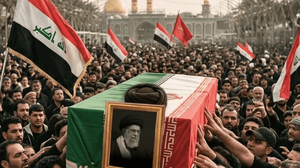 أباذري العراق يستعد لتشييع جثمان القائد الشهيد أباذري العراق يستعد لتشييع جثمان القائد الشهيد
