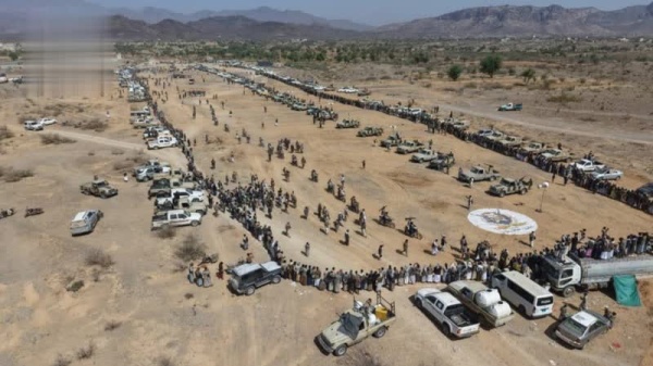 قبائل العصيمات في عمران تؤكد الجهوزية لإنهاء العدوان والحصار قبائل العصيمات في عمران تؤكد الجهوزية لإنهاء العدوان والحصار