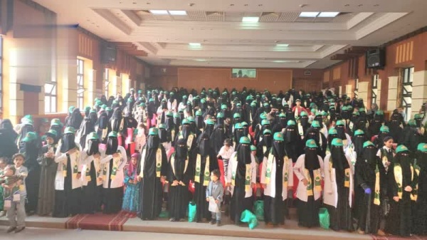 فعالية نسائية في حجة احتفاء بذكرى المولد النبوي فعالية نسائية في حجة احتفاء بذكرى المولد النبوي