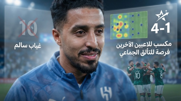 غياب سالم الدوسري يكشف مكسب ا مهما لـ المنتخب السعودي غياب سالم الدوسري يكشف مكسب ا مهما لـ المنتخب السعودي