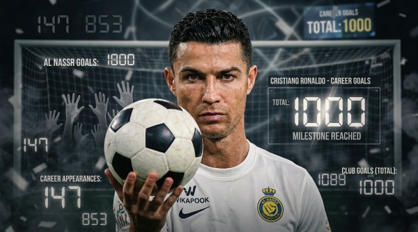 كم هدفا يفصل رونالدو عن الوصول إلى الـ 1000