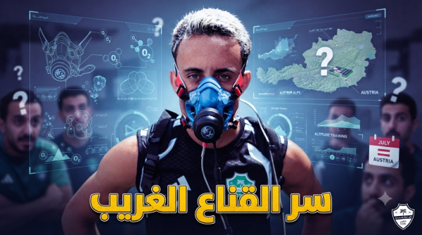 صورة لماذا يرتدي لاعبو الأهلي هذا القناع في التدريبات