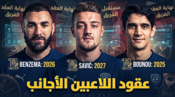 متى تنتهي عقود اللاعبين الأجانب في الهلال