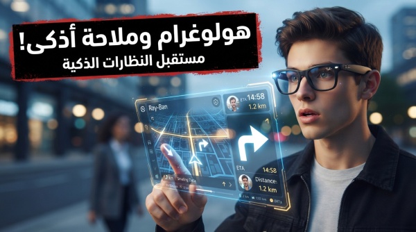 ثورة في عالم الويبرلز ميتا تطلق تحديثا جبارا لنظارات راي بان يضم صورا هولوغرامية وملاحة أذكى ثورة في عالم الويبرلز ميتا تطلق تحديثا جبارا لنظارات راي بان يضم صورا هولوغرامية وملاحة أذكى