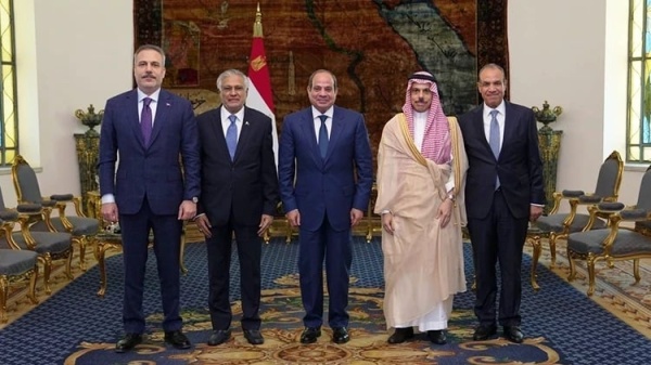 مصر وتركيا والسعودية والولايات المتحدة تبحث تطورات غزة وليبيا وإيران