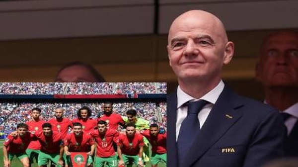 رئيس فيفا يوجه رسالة خاصة إلى منتخب المغرب بعد الخروج من مونديال 2026 رئيس فيفا يوجه رسالة خاصة إلى منتخب المغرب بعد الخروج من مونديال 2026