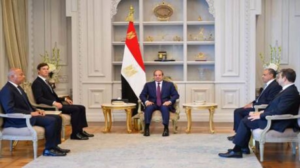 السيسي يبحث مع كوشنر تنفيذ اتفاق غزة وتطورات الشرق الأوسط السيسي يبحث مع كوشنر تنفيذ اتفاق غزة وتطورات الشرق الأوسط