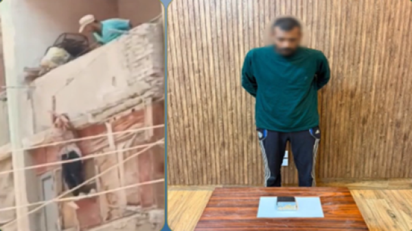 طفلة تقفز من الشرفة هربا من والدها والأمن المصري يكشف خفايا الفيديو الصادم