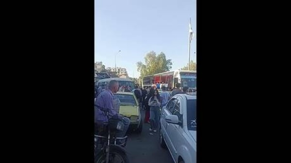 سوريا إغلاق طريق دمشق السويداء وعرقلة امتحانات الدورة الاستثنائية لطلاب السويداء فيديو صور