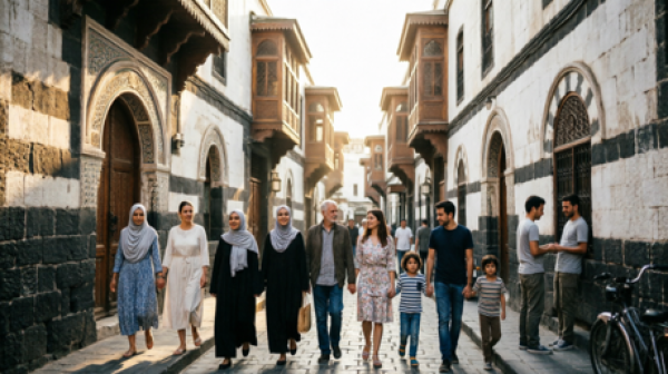 دمشق تتنفس المدينة القديمة بلا مركبات ليوم كامل دمشق تتنفس المدينة القديمة بلا مركبات ليوم كامل