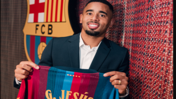 رسميا برشلونة يضم جيسوس من أرسنال رسميا برشلونة يضم جيسوس من أرسنال