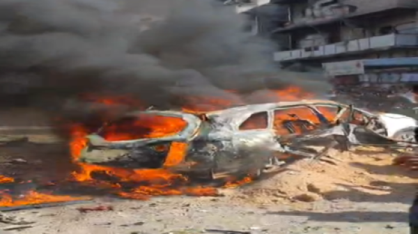 قتلى ومصابون في قصف إسرائيلي لسيارة جيب سبورتاج بحي الشيخ رضوان شمالي مدينة غزة