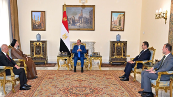 السيسي يشيد بجهود العراق في حصر السلاح السيسي يشيد بجهود العراق في حصر السلاح