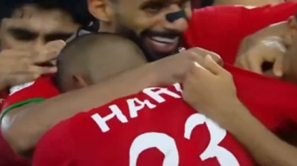 احتفال بهدف كاد يعصف بآمال ع مان ويطيح بها من كأس الخليج