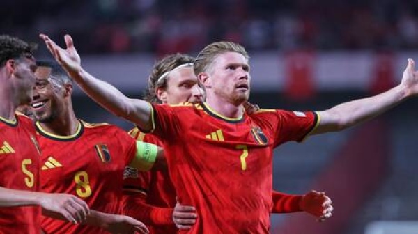 دي بروين يقود بلجيكا لفوز عريض على تركيا في دوري الأمم الأوروبية دي بروين يقود بلجيكا لفوز عريض على تركيا في دوري الأمم الأوروبية