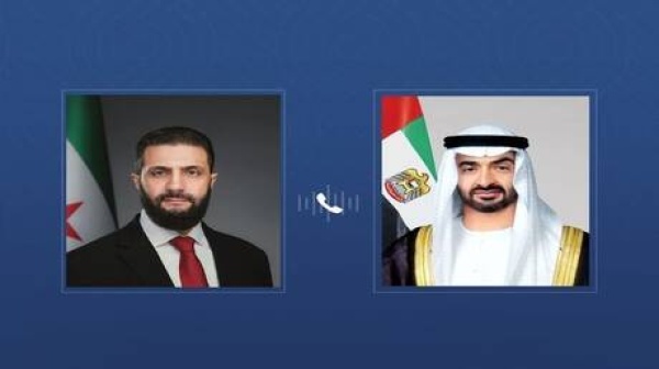 محمد بن زايد والشرع يبحثان التطورات في المنطقة محمد بن زايد والشرع يبحثان التطورات في المنطقة