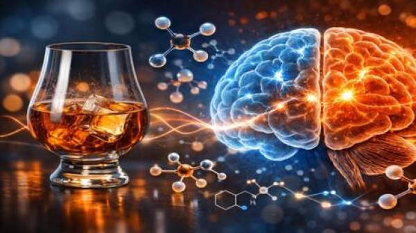 دراسة الكحول يحفز عملية التدمير الذاتي في الدماغ دراسة الكحول يحفز عملية التدمير الذاتي في الدماغ