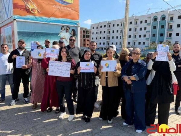 تطوان محتجو بيرلا بلانكا يطالبون بحقوقهم