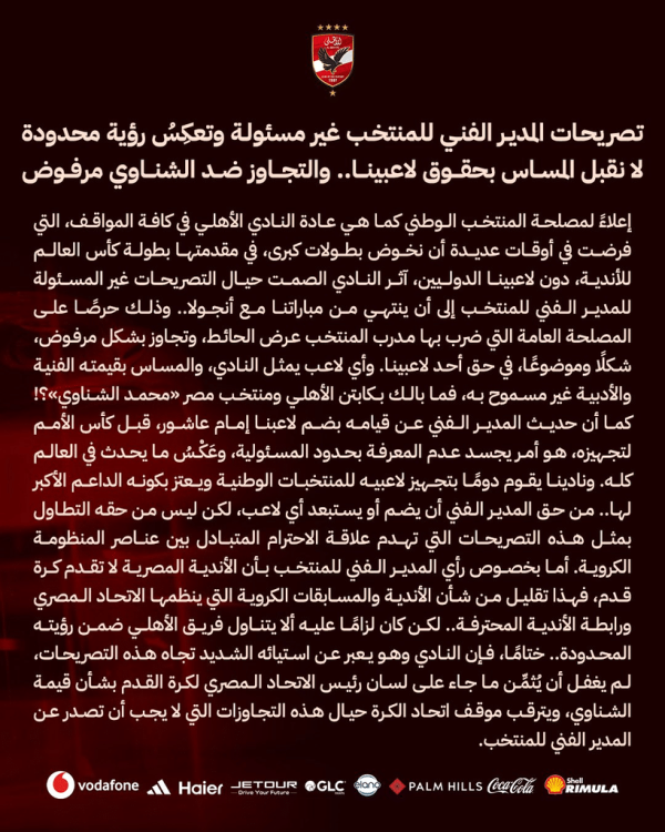 بعد وصفه بـ المنتهي ماذا قدم الشناوي مع منتخب مصر بعد وصفه بـ المنتهي ماذا قدم الشناوي مع منتخب مصر