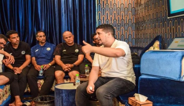 لجنة مكافحة المنشطات تنفذ ورشة توعوية للمنتخب الوطني الأول لجنة مكافحة المنشطات تنفذ ورشة توعوية للمنتخب الوطني الأول