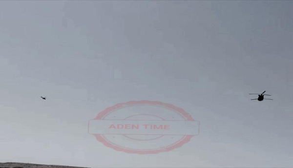 شاهد سماء حضرموت يعج بطائرات الأباتشي السعودية ودرون الحرس الثوري اليمني