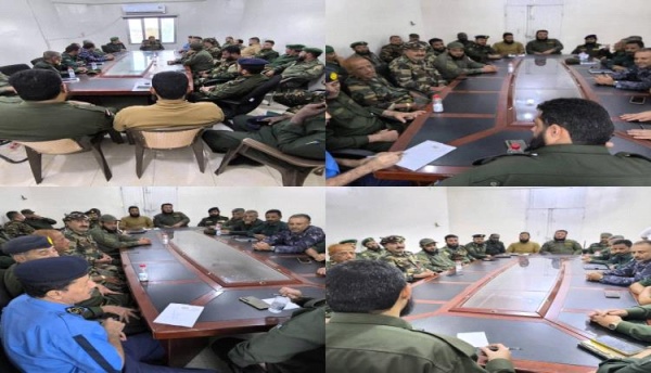مدير أمن لحج يوجه برفع اليقظة وتعزيز التنسيق الأمني ويرفض أي تجاوزات إدارية مدير أمن لحج يوجه برفع اليقظة وتعزيز التنسيق الأمني ويرفض أي تجاوزات إدارية