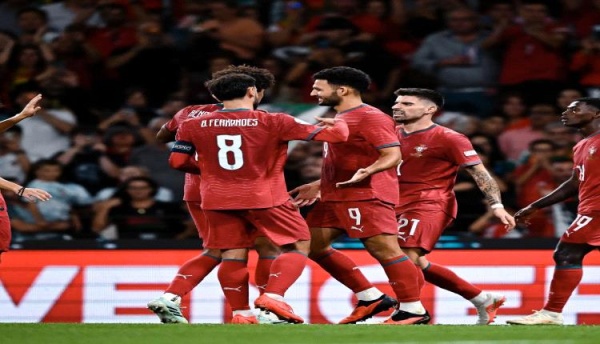 ريمونتادا مثيرة تقود البرتغال للفوز على النرويج ولحجز مقعد في ربع نهائي دوري الأمم الأوروبية ريمونتادا مثيرة تقود البرتغال للفوز على النرويج ولحجز مقعد في ربع نهائي دوري الأمم الأوروبية