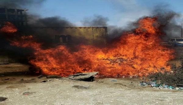 اتلاف أكثر من 57 ألف شريط حبوب بريجبالين بالأمن الوطني عدن