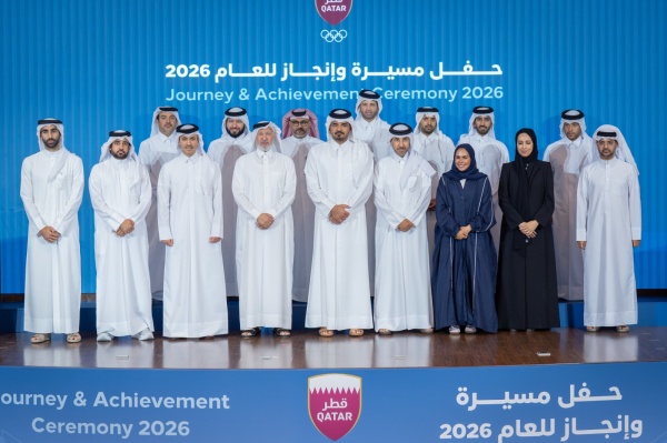 خلال حفل مسيرة وإنجاز 2026 اللجنة الأولمبية القطرية تكرم 102 من موظفيها