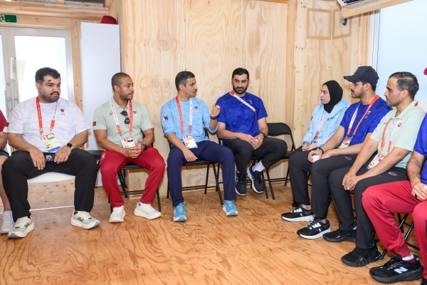 البوعينين يزور البعثة القطرية في قرية الرياضيين بدورة الألعاب الآسيوية آيتشي ناغويا 2026
