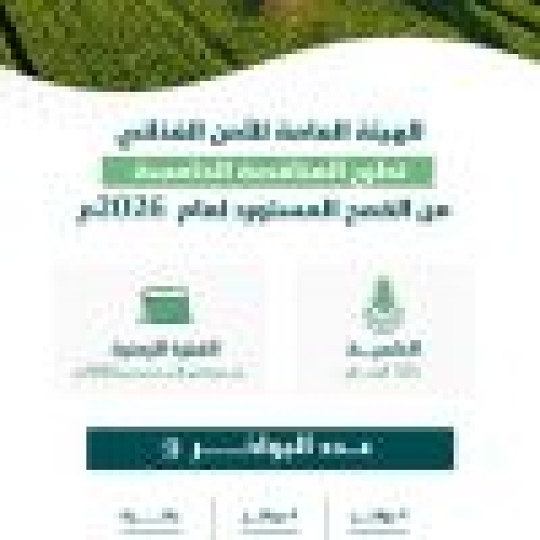 الهيئة العامة للأمن الغذائي تطرح المناقصة الخامسة لاستيراد 535 ألف طن قمح