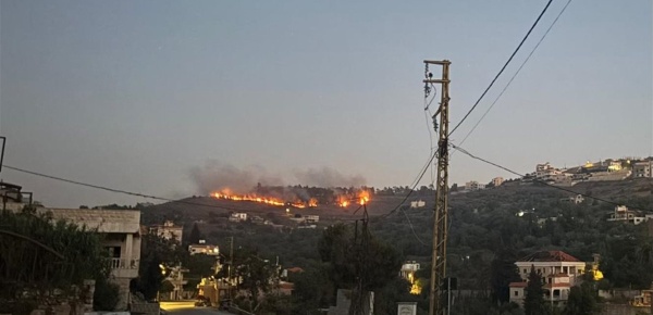 إندلاع حريق كبير في حرج بلدة برعشيت