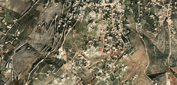 سويت بالأرض صور فضائية تكشف محو قرى بأكملها في جنوب لبنان سويت بالأرض صور فضائية تكشف محو قرى بأكملها في جنوب لبنان