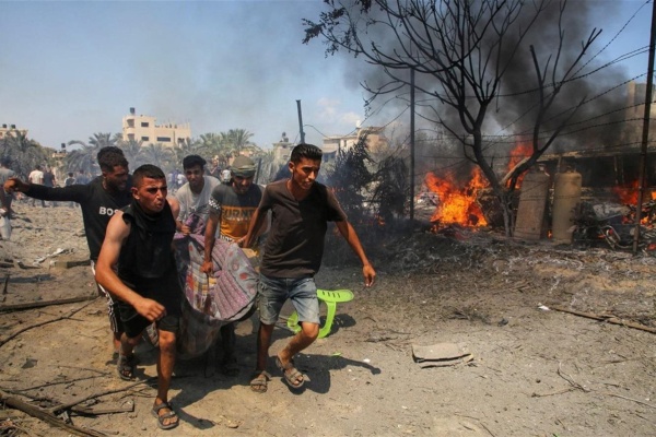 استشهاد فلسطيني إثر قصف خيمة جنوب قطاع غزة استشهاد فلسطيني إثر قصف خيمة جنوب قطاع غزة