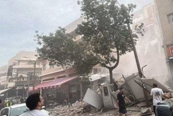 إنهيار مبنى في إسرائيل وفيديو وث ق لحظة وقوع الحادثة
