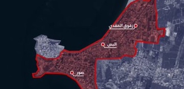 إنذار إسرائيلي عاجل إلى سكان مدينة صور إنذار إسرائيلي عاجل إلى سكان مدينة صور