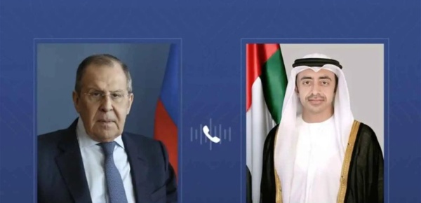 في اتصال هاتفي عبد الله بن زايد ولافروف يبحثان تطورات المنطقة في اتصال هاتفي عبد الله بن زايد ولافروف يبحثان تطورات المنطقة