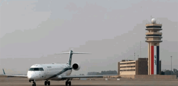 مطار النجف العراقي ي عل ق الرحلات إلى ايران