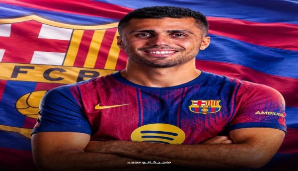 مقابل 65 مليون جنيه إسترليني برشلونة يتوصل لاتفاق لضم رودري من مانشستر سيتي مقابل 65 مليون جنيه إسترليني برشلونة يتوصل لاتفاق لضم رودري من مانشستر سيتي
