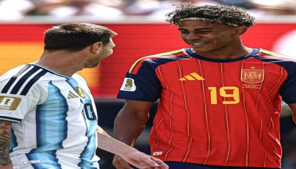 تساوي ميدالية الذهبية لامين جمال يكشف كلمات ميسي له بعد نهائي كأس العالم تساوي ميدالية الذهبية لامين جمال يكشف كلمات ميسي له بعد نهائي كأس العالم