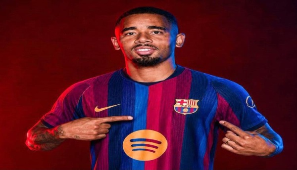 برشلونة يعلن رسمي ا ضم غابرييل جيسوس مهاجم آرسنال برشلونة يعلن رسمي ا ضم غابرييل جيسوس مهاجم آرسنال