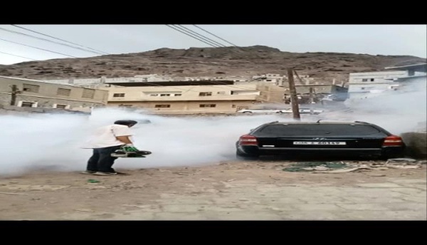 تدشين حملة رش ضبابي واسعة لمكافحة الحشرات الناقلة للأمراض في مديرية التواهي