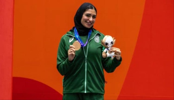 لاعبة سعودية تحصد أول ميدالية نسائية في تاريخ الألعاب الآسيوية لاعبة سعودية تحصد أول ميدالية نسائية في تاريخ الألعاب الآسيوية