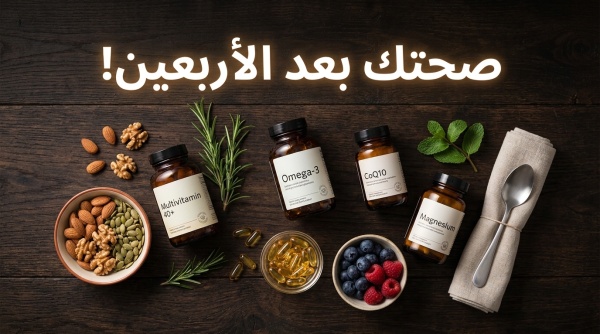 ماذا يحدث لجسمك بعد الأربعين دليلك العلمي لأبرز المكملات الغذائية الضرورية ماذا يحدث لجسمك بعد الأربعين دليلك العلمي لأبرز المكملات الغذائية الضرورية